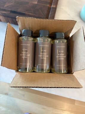 Aroma360 My Way Leather Sandalwood Amber Diffuser Refill - Brown